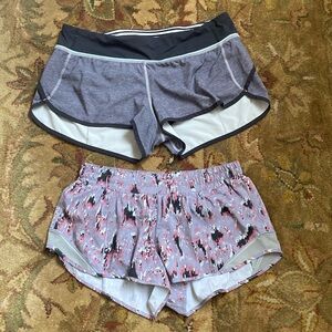 Set of 2 Lululemon Athletic Shorts in Grey/Black